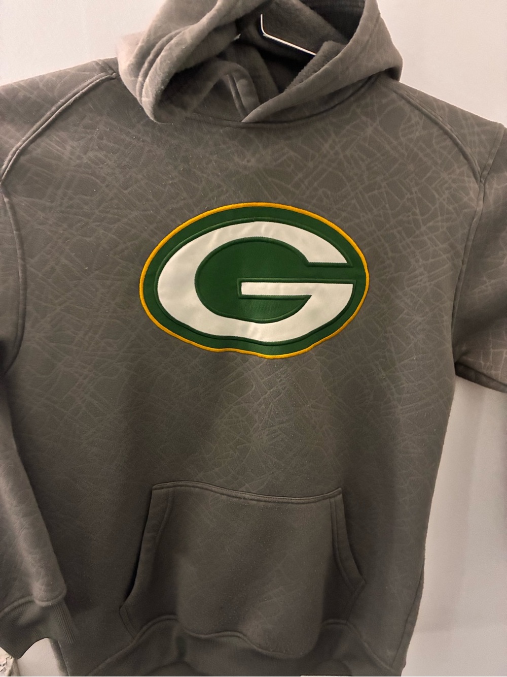 NFL Gray Hoodie with Green, White & Gold Logo
